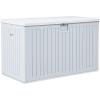 imageYITAHOME 90 Gallon Large Deck Box DoubleWall Resin Outdoor Storage Boxes Deck Storage for Patio Furniture Cushions Pool Float Garden Tools Lockable ampamp Waterproof BlackWhite