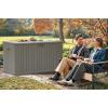 imageYITAHOME 90 Gallon Large Deck Box DoubleWall Resin Outdoor Storage Boxes Deck Storage for Patio Furniture Cushions Pool Float Garden Tools Lockable ampamp Waterproof BlackLight Brown
