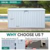 imageYITAHOME 90 Gallon Large Deck Box DoubleWall Resin Outdoor Storage Boxes Deck Storage for Patio Furniture Cushions Pool Float Garden Tools Lockable ampamp Waterproof BlackWhite