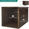 imageYITAHOME 90 Gallon Large Deck Box DoubleWall Resin Outdoor Storage Boxes Deck Storage for Patio Furniture Cushions Pool Float Garden Tools Lockable ampamp Waterproof BlackBrown