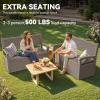 imageYITAHOME 90 Gallon Large Deck Box DoubleWall Resin Outdoor Storage Boxes Deck Storage for Patio Furniture Cushions Pool Float Garden Tools Lockable ampamp Waterproof BlackBrown