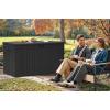 imageYITAHOME 90 Gallon Large Deck Box DoubleWall Resin Outdoor Storage Boxes Deck Storage for Patio Furniture Cushions Pool Float Garden Tools Lockable ampamp Waterproof BlackGrayishblack