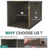 imageYITAHOME 90 Gallon Large Deck Box DoubleWall Resin Outdoor Storage Boxes Deck Storage for Patio Furniture Cushions Pool Float Garden Tools Lockable ampamp Waterproof BlackLight Brown