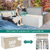 imageYITAHOME 90 Gallon Large Deck Box DoubleWall Resin Outdoor Storage Boxes Deck Storage for Patio Furniture Cushions Pool Float Garden Tools Lockable ampamp Waterproof BlackWhite