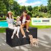 imageYITAHOME 90 Gallon Large Deck Box DoubleWall Resin Outdoor Storage Boxes Deck Storage for Patio Furniture Cushions Pool Float Garden Tools Lockable ampamp Waterproof BlackBlack