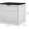 imageYITAHOME 90 Gallon Large Deck Box DoubleWall Resin Outdoor Storage Boxes Deck Storage for Patio Furniture Cushions Pool Float Garden Tools Lockable ampamp Waterproof BlackLight Gray