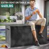imageYITAHOME 95 Gallon DoubleWall Deck Box with Divider ampamp Side Handles Outdoor Large Storage for Patio Furniture Cushions Garden Pool Accessories Water Resistant ampamp Lockable