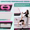 imageYITAHOME Air Gymnastics Mat 10ft13ft16ft20ft Tumble Track Mat 48 Inches Thick Inflatable Tumbling Mat with Electric Pump ampamp Carry Bag for Home UseTumbleGymTrainingCheerleadingParkWaterBlack  Pink