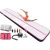 imageYITAHOME Air Gymnastics Mat 10ft13ft16ft20ft Tumble Track Mat 48 Inches Thick Inflatable Tumbling Mat with Electric Pump ampamp Carry Bag for Home UseTumbleGymTrainingCheerleadingParkWaterBlack  Pink