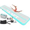 imageYITAHOME Air Gymnastics Mat 10ft13ft16ft20ft Tumble Track Mat 48 Inches Thick Inflatable Tumbling Mat with Electric Pump ampamp Carry Bag for Home UseTumbleGymTrainingCheerleadingParkWaterMint Green