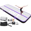 imageYITAHOME Air Gymnastics Mat 10ft13ft16ft20ft Tumble Track Mat 48 Inches Thick Inflatable Tumbling Mat with Electric Pump ampamp Carry Bag for Home UseTumbleGymTrainingCheerleadingParkWaterBlack  Purple