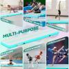 imageYITAHOME Air Gymnastics Mat 10ft13ft16ft20ft Tumble Track Mat 48 Inches Thick Inflatable Tumbling Mat with Electric Pump ampamp Carry Bag for Home UseTumbleGymTrainingCheerleadingParkWaterMint Green