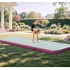 imageYITAHOME Air Gymnastics Mat 10ft13ft16ft20ft Tumble Track Mat 48 Inches Thick Inflatable Tumbling Mat with Electric Pump ampamp Carry Bag for Home UseTumbleGymTrainingCheerleadingParkWaterBlack  Mint Green