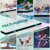 imageYITAHOME Air Gymnastics Mat 10ft13ft16ft20ft Tumble Track Mat 48 Inches Thick Inflatable Tumbling Mat with Electric Pump ampamp Carry Bag for Home UseTumbleGymTrainingCheerleadingParkWaterBlack  Mint Green