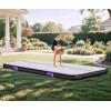 imageYITAHOME Air Gymnastics Mat 10ft13ft16ft20ft Tumble Track Mat 48 Inches Thick Inflatable Tumbling Mat with Electric Pump ampamp Carry Bag for Home UseTumbleGymTrainingCheerleadingParkWaterBlack  Purple