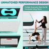 imageYITAHOME Air Gymnastics Mat 10ft13ft16ft20ft Tumble Track Mat 48 Inches Thick Inflatable Tumbling Mat with Electric Pump ampamp Carry Bag for Home UseTumbleGymTrainingCheerleadingParkWaterBlack  Mint Green