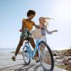imageYITAHOME Beach Cruiser Bike for Women 24 ampamp 26 inch Commute Bike for Adults 1 ampamp 7 Speed Womens Bicycle with Basket Adjustable Seat Multiple Colorblue