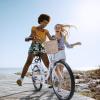 imageYITAHOME Beach Cruiser Bike for Women 24 ampamp 26 inch Commute Bike for Adults 1 ampamp 7 Speed Womens Bicycle with Basket Adjustable Seat Multiple Colorwhite