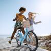 imageYITAHOME Beach Cruiser Bike for Women 24 ampamp 26 inch Commute Bike for Adults 1 ampamp 7 Speed Womens Bicycle with Basket Adjustable Seat Multiple Colorblue