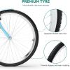 imageYITAHOME Beach Cruiser Bike for Women 24 ampamp 26 inch Commute Bike for Adults 1 ampamp 7 Speed Womens Bicycle with Basket Adjustable Seat Multiple Colorblue