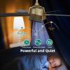 imageYITAHOME Ceiling Fan with Wall Switch Remote 52 Inch Modern Black Gold Ceiling Fan No Lights Quiet Reversible Motor Indoor Fanlight for Bedroom Living Room Patio Porch GazeboBlack  Gold