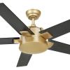 imageYITAHOME Ceiling Fan with Wall Switch Remote 52 Inch Modern Black Gold Ceiling Fan No Lights Quiet Reversible Motor Indoor Fanlight for Bedroom Living Room Patio Porch GazeboBlack  Gold
