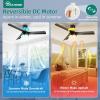 imageYITAHOME Ceiling Fans with Lights and Remote 52 Inch Black Gold Ceiling Fan with Remote Quiet DC Motor 6 Speed Modern Ceiling Fan with Lights for Living Room Farmhouse Bedroom Indoor