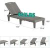 imageYITAHOME Chaise Outdoor Lounge Chairs with Adjustable Backrest MultiFunctional Patio Loungers Easy Assembly ampamp Lightweight Waterproof Poolside Chaise Lounge with 265lbs Capacity Set of 2 TaupeGrey