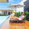 imageYITAHOME Chaise Outdoor Lounge Chairs with Adjustable Backrest MultiFunctional Patio Loungers Easy Assembly ampamp Lightweight Waterproof Poolside Chaise Lounge with 265lbs Capacity Set of 2 TaupeTaupe