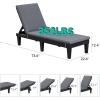 imageYITAHOME Chaise Outdoor Lounge Chairs with Adjustable Backrest MultiFunctional Patio Loungers Easy Assembly ampamp Lightweight Waterproof Poolside Chaise Lounge with 265lbs Capacity Set of 2 TaupeGrey