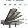 imageYITAHOME Chaise Outdoor Lounge Chairs with Adjustable Backrest MultiFunctional Patio Loungers Easy Assembly ampamp Lightweight Waterproof Poolside Chaise Lounge with 265lbs Capacity Set of 2 TaupeGrey
