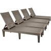 imageYITAHOME Chaise Outdoor Lounge Chairs with Adjustable Backrest MultiFunctional Patio Loungers Easy Assembly ampamp Lightweight Waterproof Poolside Chaise Lounge with 265lbs Capacity Set of 2 TaupeTaupe