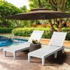 imageYITAHOME Chaise Outdoor Lounge Chairs with Adjustable Backrest MultiFunctional Patio Loungers Easy Assembly ampamp Lightweight Waterproof Poolside Chaise Lounge with 265lbs Capacity Set of 2 TaupeGrayishwhite