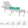 imageYITAHOME Chaise Outdoor Lounge Chairs with Adjustable Backrest MultiFunctional Patio Loungers Easy Assembly ampamp Lightweight Waterproof Poolside Chaise Lounge with 265lbs Capacity Set of 2 TaupeGrayishwhite