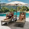 imageYITAHOME Chaise Outdoor Lounge Chairs with Adjustable Backrest MultiFunctional Patio Loungers Easy Assembly ampamp Lightweight Waterproof Poolside Chaise Lounge with 265lbs Capacity Set of 2 TaupeBrown