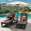 imageYITAHOME Chaise Outdoor Lounge Chairs with Adjustable Backrest MultiFunctional Patio Loungers Easy Assembly ampamp Lightweight Waterproof Poolside Chaise Lounge with 265lbs Capacity Set of 2 TaupeGrey