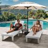 imageYITAHOME Chaise Outdoor Lounge Chairs with Adjustable Backrest MultiFunctional Patio Loungers Easy Assembly ampamp Lightweight Waterproof Poolside Chaise Lounge with 265lbs Capacity Set of 2 TaupeGrayishwhite