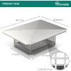 imageYITAHOME Chimney Cap 17quot x 29quot Chimney Cover for Outside 304 Stainless Steel Fireplace Chimney Caps with Adjustable Metal Strips Screws ampamp Gloves17 x 21