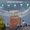 imageYITAHOME Chimney Cap 17quot x 29quot Chimney Cover for Outside 304 Stainless Steel Fireplace Chimney Caps with Adjustable Metal Strips Screws ampamp Gloves17 x 29