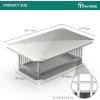 imageYITAHOME Chimney Cap 17quot x 29quot Chimney Cover for Outside 304 Stainless Steel Fireplace Chimney Caps with Adjustable Metal Strips Screws ampamp Gloves13 x 24