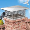 imageYITAHOME Chimney Cap 17quot x 29quot Chimney Cover for Outside 304 Stainless Steel Fireplace Chimney Caps with Adjustable Metal Strips Screws ampamp Gloves17 x 29