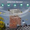 imageYITAHOME Chimney Cap 17quot x 29quot Chimney Cover for Outside 304 Stainless Steel Fireplace Chimney Caps with Adjustable Metal Strips Screws ampamp Gloves17 x 21