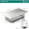 imageYITAHOME Chimney Cap 17quot x 29quot Chimney Cover for Outside 304 Stainless Steel Fireplace Chimney Caps with Adjustable Metal Strips Screws ampamp Gloves17 x 29