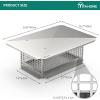 imageYITAHOME Chimney Cap 17quot x 29quot Chimney Cover for Outside 304 Stainless Steel Fireplace Chimney Caps with Adjustable Metal Strips Screws ampamp Gloves13 x 21