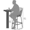 imageYITAHOME Counter Height Bar Stools Set of 2 Outdoor Bar Stools with Soft Cushions Patio Rattan Swivel Bar Chairs for Backyard Poolside Garden w 360 Rotation BeigeGrey
