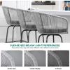 imageYITAHOME Counter Height Bar Stools Set of 2 Outdoor Bar Stools with Soft Cushions Patio Rattan Swivel Bar Chairs for Backyard Poolside Garden w 360 Rotation BeigeGrey