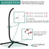 imageYITAHOME Egg Chair Swing Hanging Outdoor Wicker Hammock Chairs Indoor with Steel Stand Durable Cushion 330lbs for Patio Bedroom Garden and Balcony  GrayGrey Circular Rope