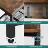 imageYITAHOME Entryway Bench with Coat Rack 5in1 Hall Tree with Shoes Storage Industrial Freestanding Coat Rack Shoe Bench with Storage Shelves 10 Hooks for Hallway Bedroom Rustic BrownRustic BrownBlack