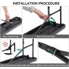 imageYITAHOME Garden Bench All Weather Outdoor Bench for 23 Persons FadeRot Resistance Patio Benches for Park Porch Patio ampamp Backyard GreyBlack