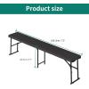 imageYITAHOME Garden Bench All Weather Outdoor Bench for 23 Persons FadeRot Resistance Patio Benches for Park Porch Patio ampamp Backyard GreyBlack